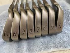 Rh-Ping i/3 Os Red Dot Irons 4-Pw,Uw-Cushin Reg Steel-DriTac Grips Near Mint