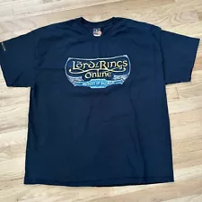 Vintage Lord of the Rings Online MMO Shirt XXL Mines of Moria Black 2000s