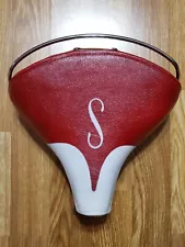 Schwinn Red & White "S" seat- Jaguar/Corvette/Panther. Simply the BEST vintage.