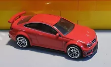 Hot Wheels premium loose 2012 Mercedes-Benz C 63 Amg Coupe Red. Vgc.