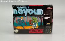 Captain Novolin (Nintendo SNES, 1992) Super Nintendo CIB Complete New - Read