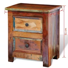 Nightstand w/ Drawer Solid Oak Wood End Table Storage Cabinet Bedroom Furniture