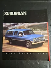 1987 Suburban Sales Brochure