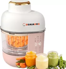 BUAIAHUG 10oz 10-in-1 Baby Food Maker Processor Steamer Blender Puree Machine