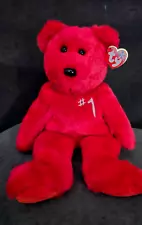 2002 TY Beanie Buddy #1 Bear DESIGNED FOR EMPLOYEES ONLY TO MAKE BILLION SALES