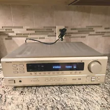 Denon AV Surround Amplifier Gold Face TESTED WORKS Great With POWER CORD