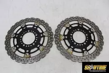 07-09 KAWASAKI VERSYS 650 KLE650A FRONT LEFT RIGHT BRAKE ROTORS DISCS (For: 2009 Kawasaki Versys 650)