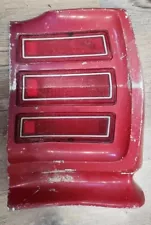 1968 AMC REBEL SST TAIL LIGHT HOUSING with LENSES--Passenger side