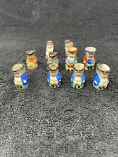 Lot Of 10 Mini Toby Mugs