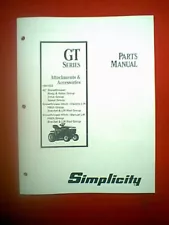 SIMPLICITY GT TRACTOR 42" SNOWTHROWER ATTACHMENT MODEL 1691522 PARTS MANUAL