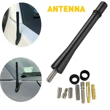 4" Short Black Aluminum Antenna Mast AM/FM With Screws For 2022 Ford Universal (For: Renault)