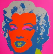 ANDY WARHOL MARILYN MONROE SUNDAY B.MORNING Silk-screen 11.22 with COA 36"x36"