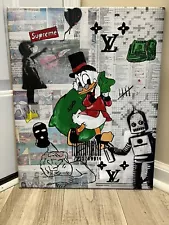 16x20 original painting on canvas/ Pop Art/ Street Art/ Graffiti/ Hu$tle