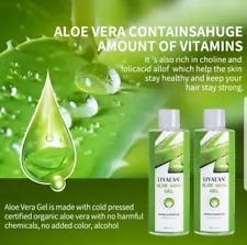 Organic Aloe Vera Gel with 100% Pure Aloe From Freshly Cut Aloe Plant,