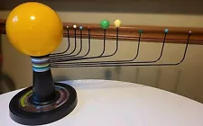 Vintage 80s Solar System Simulator Model With Sun And 9 Planets