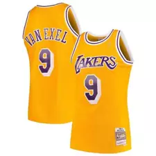 Nick Van Exel Gold 1996-97 Hardwood Classics Swingman Jersey