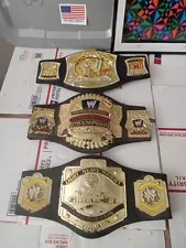 (3) Wwf Raw CHAMPIONSHIP TITLE BELTS 2002 & 2005 Rare Trl1#392