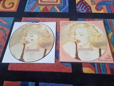 MADONNA - CHERISH 12" Vinyl PICTURE DISC + UK 12" PROMO PHOTO ONE SHEET RARE! NM