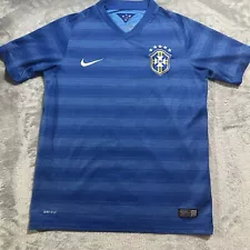 Brazil Soccer Jersey Nike Blue Youth Boy’s Sz L