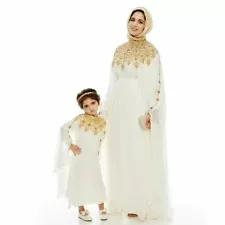 SALE Dubai Kaftans Kids Abaya Farasha Dress Kids Caftan jilbab Fancy Full Sleeve