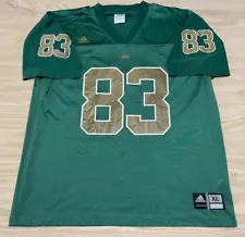 Men’s Adidas Notre Dame Fighting Irish Football Jersey Size Adult XL Green