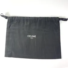 CELINE Dust Bag Drawstring Pouch Black 11.5”h x 15.25”w Authentic