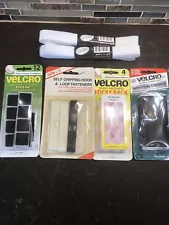 VELCRO® BRAND Bundle ADHESIVE TAPE Hook and Loop Squares + Strips