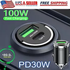 2 USB Port Super Fast Car Charger Adapter For iPhone Samsung Android Cell Phone