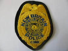 NEW BRITAIN CT CONN DEFUNCT POLICE PATCH BADGE FREE SHIP LOWEST PRICE ON EBAY