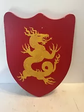 medieval wooden shield dragon Cosplay Halloween Costume