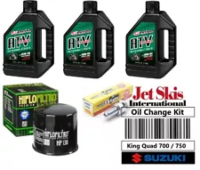 Suzuki King Quad 700 LT-A700X LTA 750 Tune Up Oil Change Kit Spark Plug & Filter