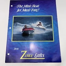 ADVERTISING for Aqua Lark Mini Boat Sales Brochure