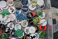 BATCH 12 ASSORTED COINS TOKENS FOR GOLF BALL MARKERS COLLECTION COLOR BLEMS