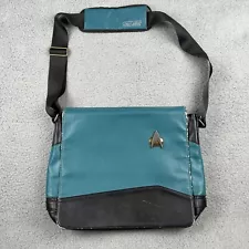 Star Trek Next Generation Uniform Laptop Messenger Bag Teal Blue Green Black