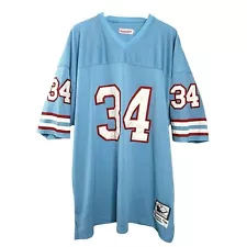 1980 Earl Campbell #34 Houston Oilers Throwback Jersey Size 54 Mitchell & Ness