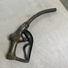 Vintage Gilbarco Gas Pump Handle Nozzle Brass