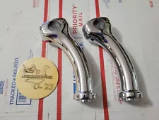 5" 00-07 Harley Davidson Chrome Softail Deuce Style Handlebar Risers Chopper Bar