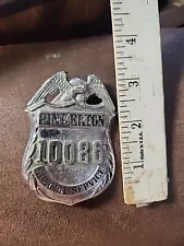 New ListingVintage Estate Pinkerton Security Special Service Badge