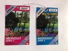 Masters Tickets Two (2) 2006 Phil Mickelson Champion Augusta National Golf