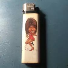 New ListingVintage King Lighter. Caricature Tina Turner??