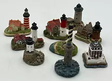 Harbour Lights Spyglass New England Series Miniature Lighthouses Lot of 9