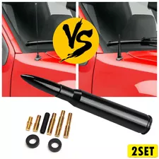 2Set Bullet 0.5 Style Cal Antenna Black Power Mast fit CHEVY SILVERADO 2006-2021 (For: Fiat 124 Spider)