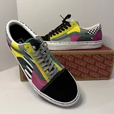 VANS Old Skool Skate Shoes Multicolor DISARRAY 721454 Men's 12