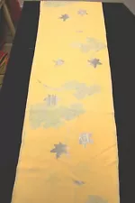 f-184 antique silk brocade kimono fabric - maple - 14" x 40"