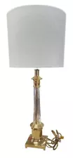 New Listing29" BRASS AND GLASS LAMP