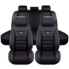 For BMW Car Seat Covers 5 Seats Full Set Leather Front & Rear Cushion Protectors