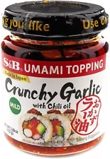 S&B Chili Oil with Crunchy Garlic 3.9 Ounce