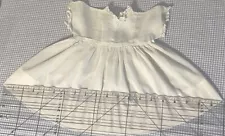 Antique 1920s Tagged Dress for your MADAME HENDREN Doll 100% Cotton w/Lace Trim