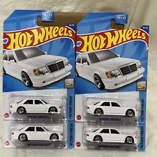 2022 Hot Wheels Dollar General Exclusive White Mercedes Benz 500Eð¥Set Of 4