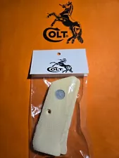 Colt Pre-war Woodsman .22 Gen 1 Series 1 new ivory Checkered Grips w/medallions